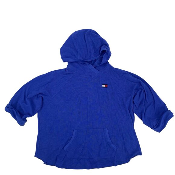 Tommy Hilfiger Sport Women's 1X Lightweight Hoodie Running Active Blue - Picture 1 of 10